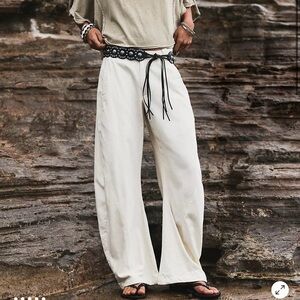 Free People Cream Pants
